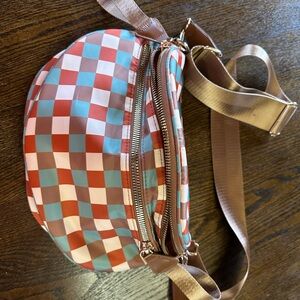 Stylish Checkered Women's Bag
